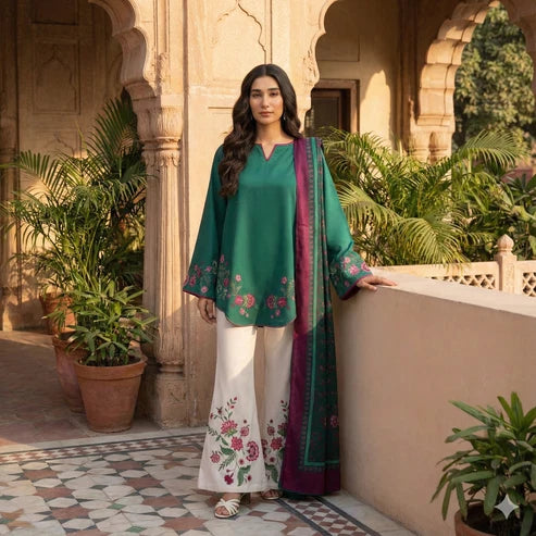 Mehroo (Stitched 3 Pcs)