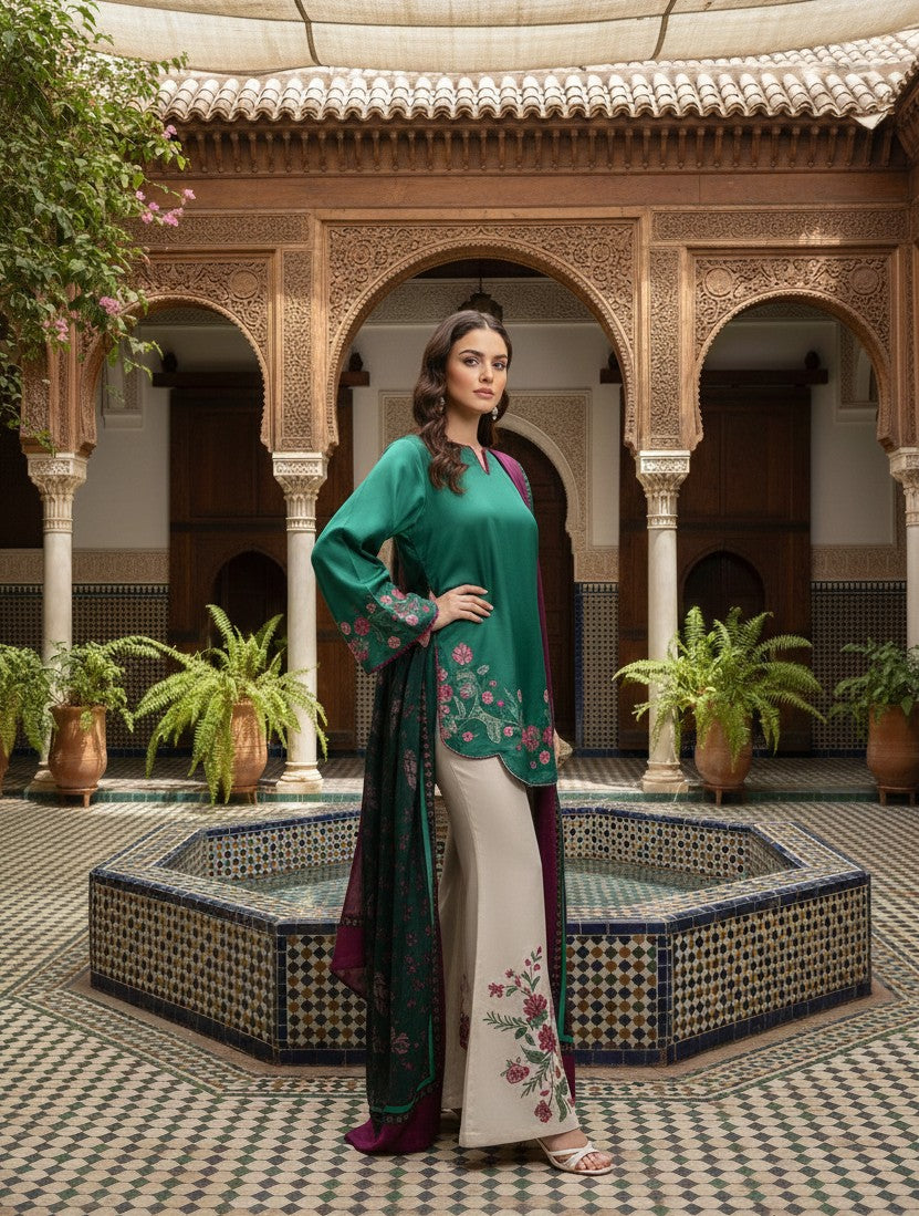 Mehroo (Stitched 3 Pcs)