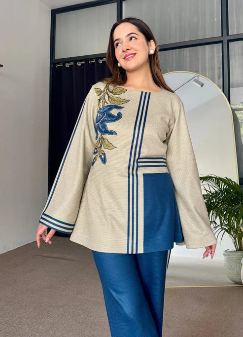 Eshal (Stitched 2 Pcs)  Ready to Wear  Stuff Bana Dora  Summer Collection