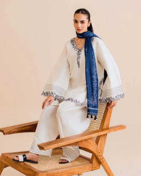 Azure (Stitched 3 Pcs)